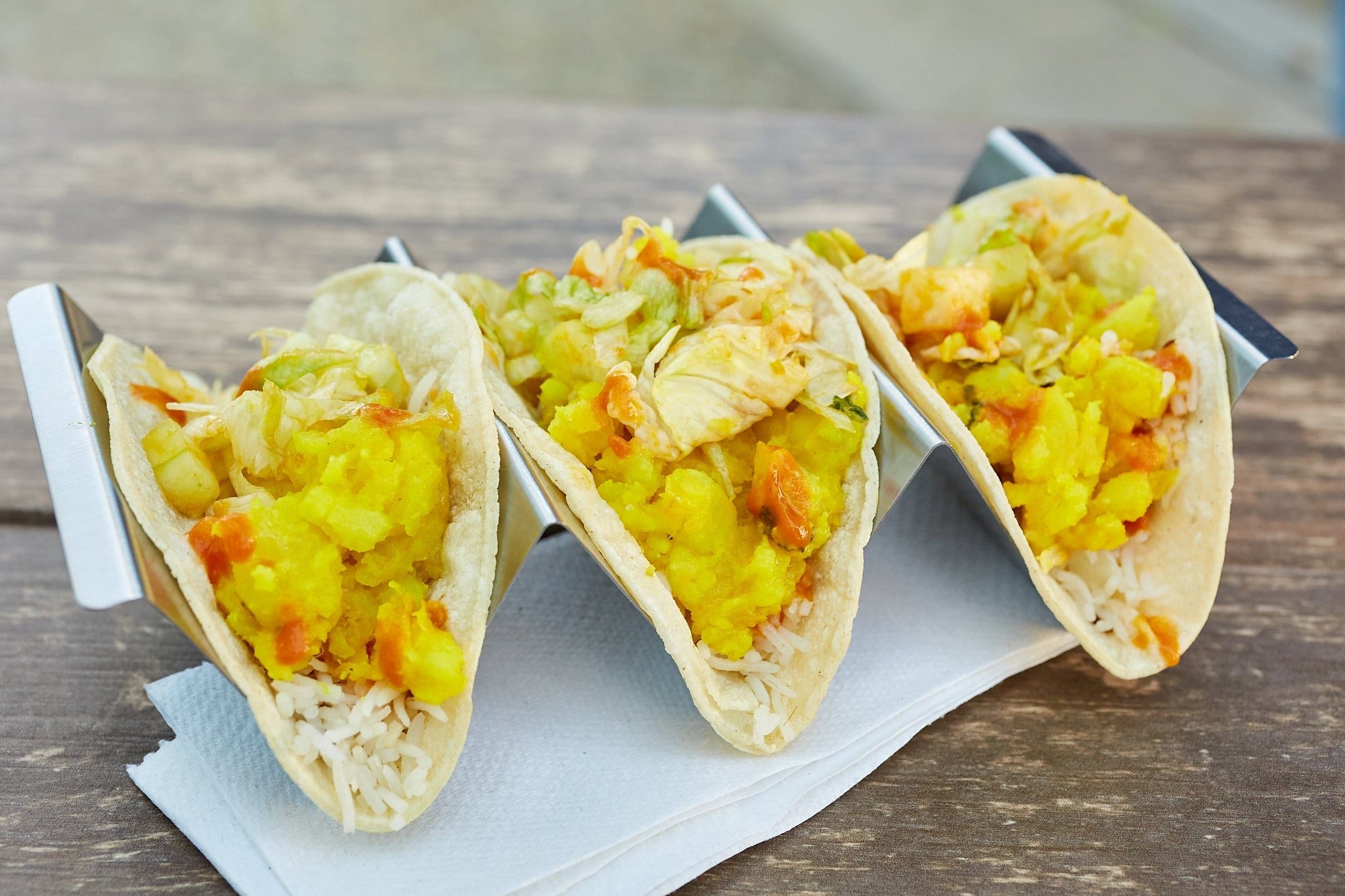 Turmeric Potato Tacos.