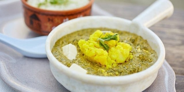 Saag Paneer Masala Boxed Lunch.