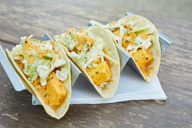 Paneer Tikka Tacos.