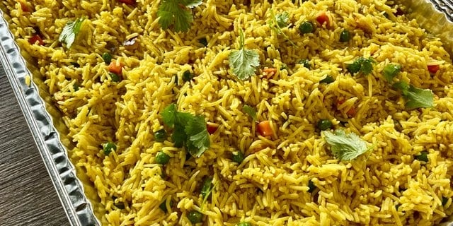 Turmeric Basmati Vegetable Rice.