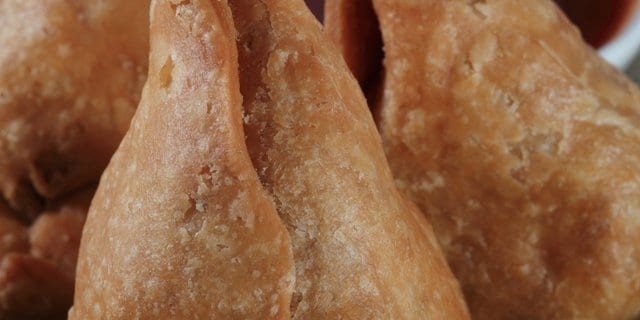 Vegan Vegetable Samosa.