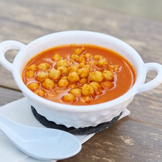 Spicy Vegan Garbanzo Bean Soup